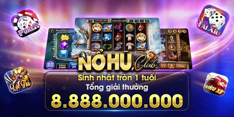 Đa dạng game trong nổ hũ club và nhiều phần thưởng hấp dẫn