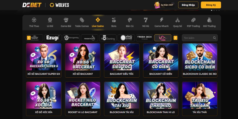 Casino Debet đem đến trải nghiệm hấp dẫn khó cưỡng